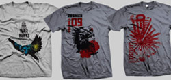 Vitalic Clothing 3 graphic tees.