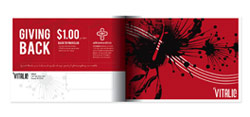 Vitalic Clothing catalog front and back cover.